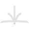 Ekena Millwork Davenport Architectural Grade PVC Gable Bracket, 96"W x 60"H x 2"D x 6"F, 15/12 Pitch GBP096X60X0206DAV00 - alternate 3